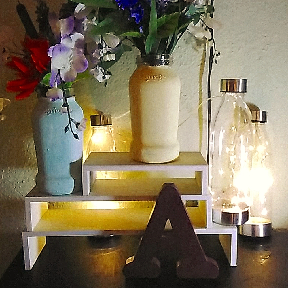 Farmhouse 3 shelf system hand painted